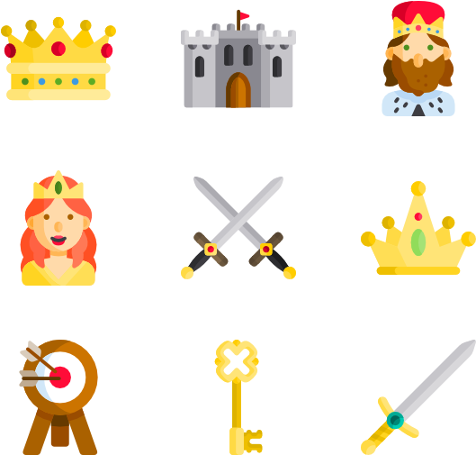 Royalty 40 Icons - ไอคอน มงกุฎ Ts (600x564), Png Download