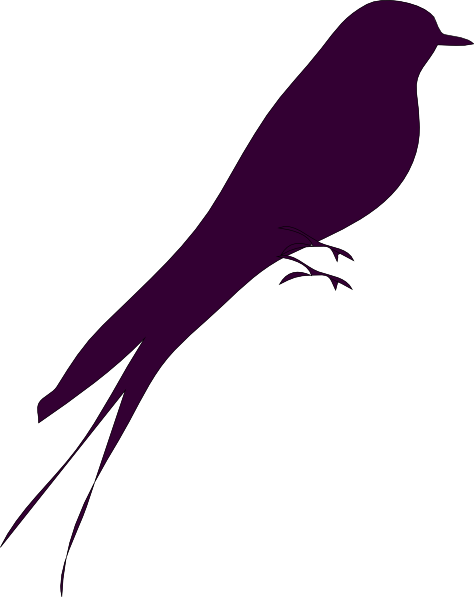 Small - Love Bird Silhouette Png (474x597), Png Download