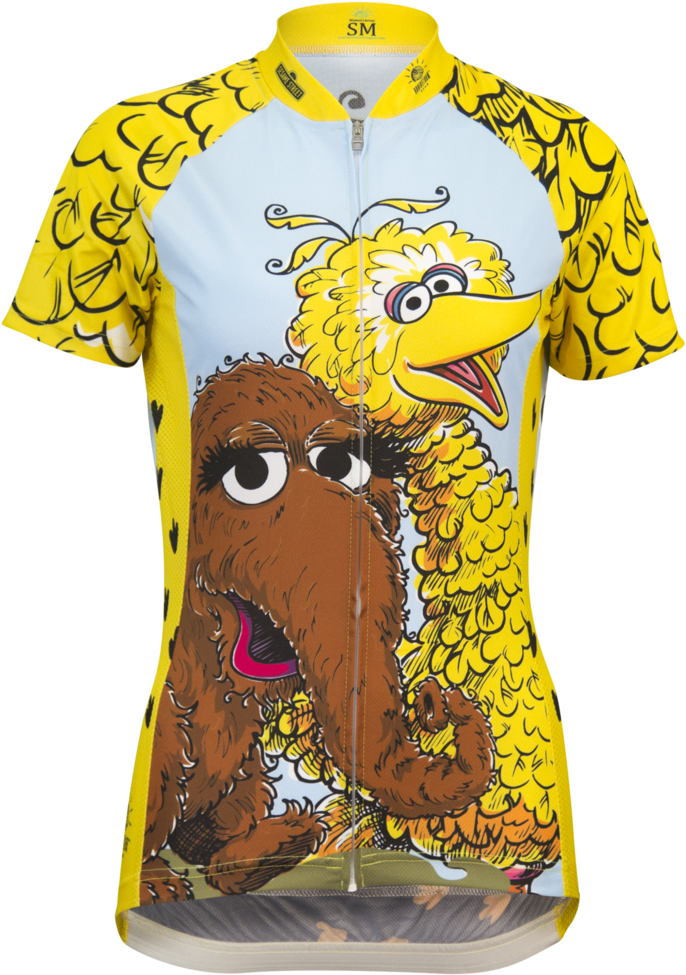 Brainstorm Jersey Big Bird Front - Sesame Street Snuffy Shirts (746x1024), Png Download