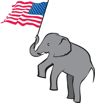 Of The Wyoming Republican Party - Indian Elephant (382x417), Png Download