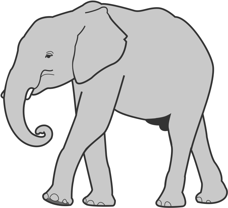 Elephant Clipart - Elephant Clip Art Png (800x726), Png Download
