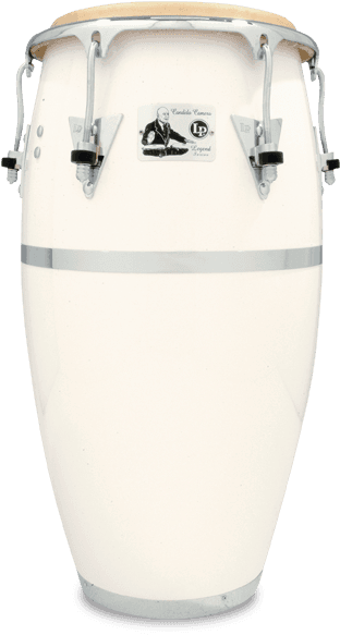 Latin Percussion Lp Candido Camero Sig White Fiberglass (604x640), Png Download