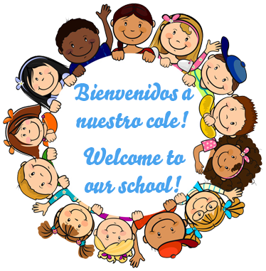Colegio Parroquial La Encarnación Cartagena Bienvenidos - Kinder Sitzen Im Kreis Clipart (374x381), Png Download