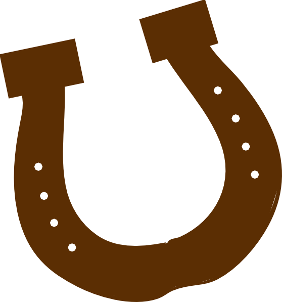 Horseshoe Horse Shoe Clip Art Vector Free Clipart - Horseshoe Clipart (558x597), Png Download