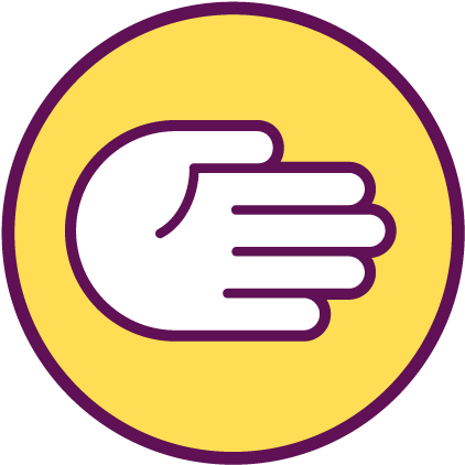 Your Hand - Logo (453x445), Png Download