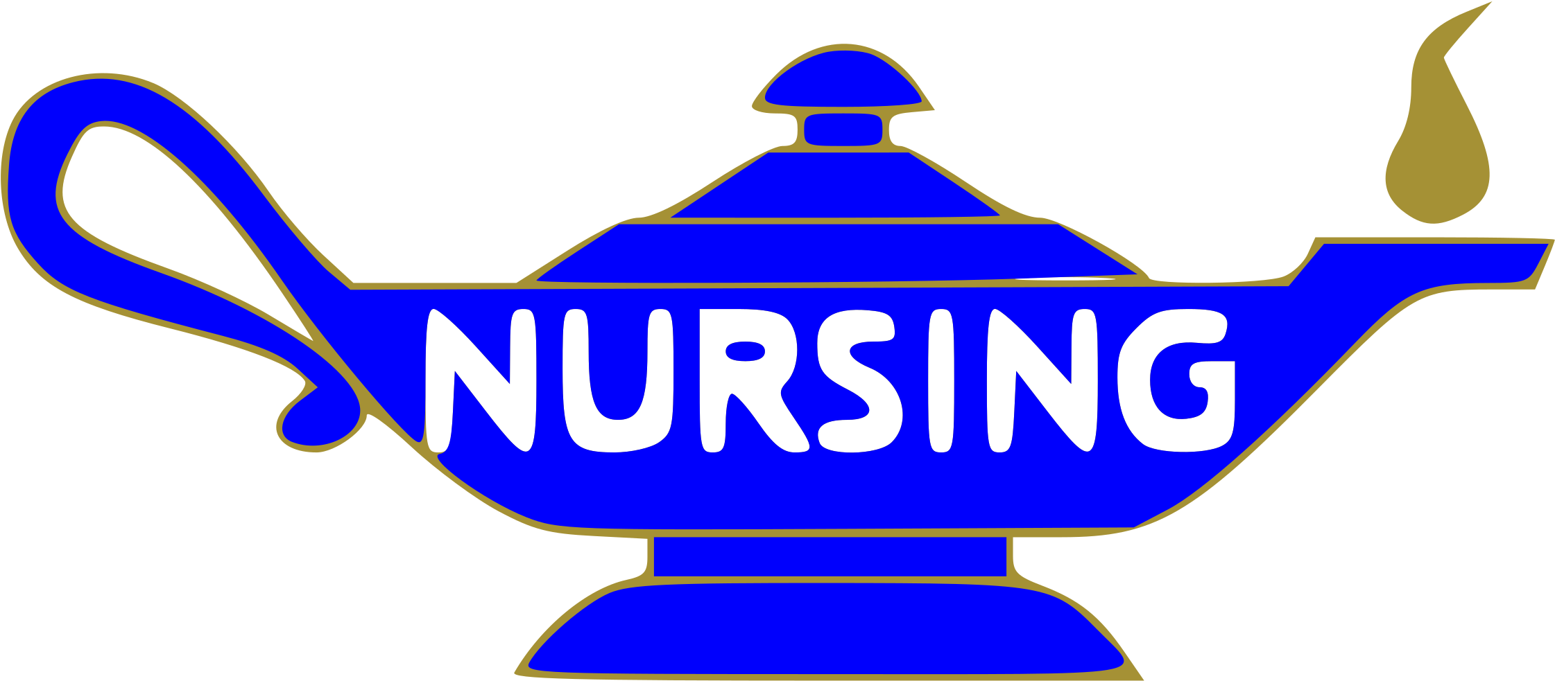 Nursing Lamp - Nursing Lamp Clip Art (2400x1167), Png Download