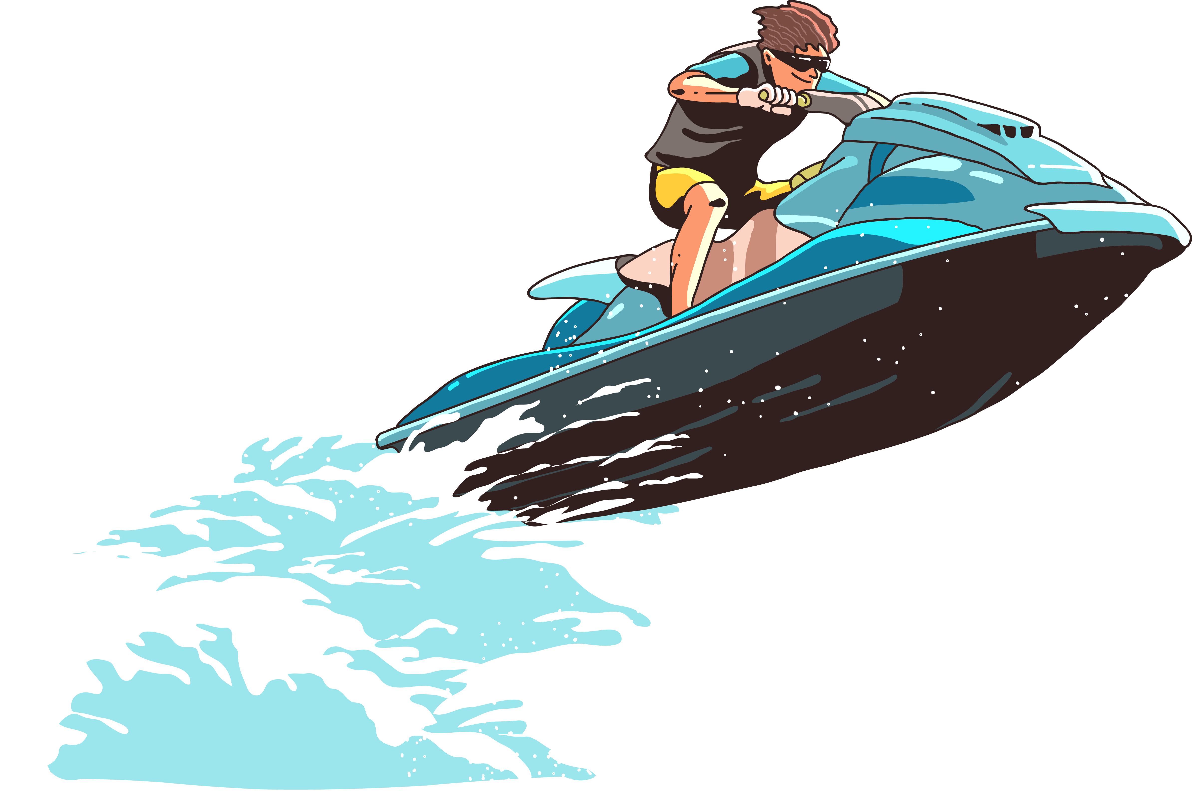 Jet Ski Png Free Download - Jet Ski Png (4776x3250), Png Download