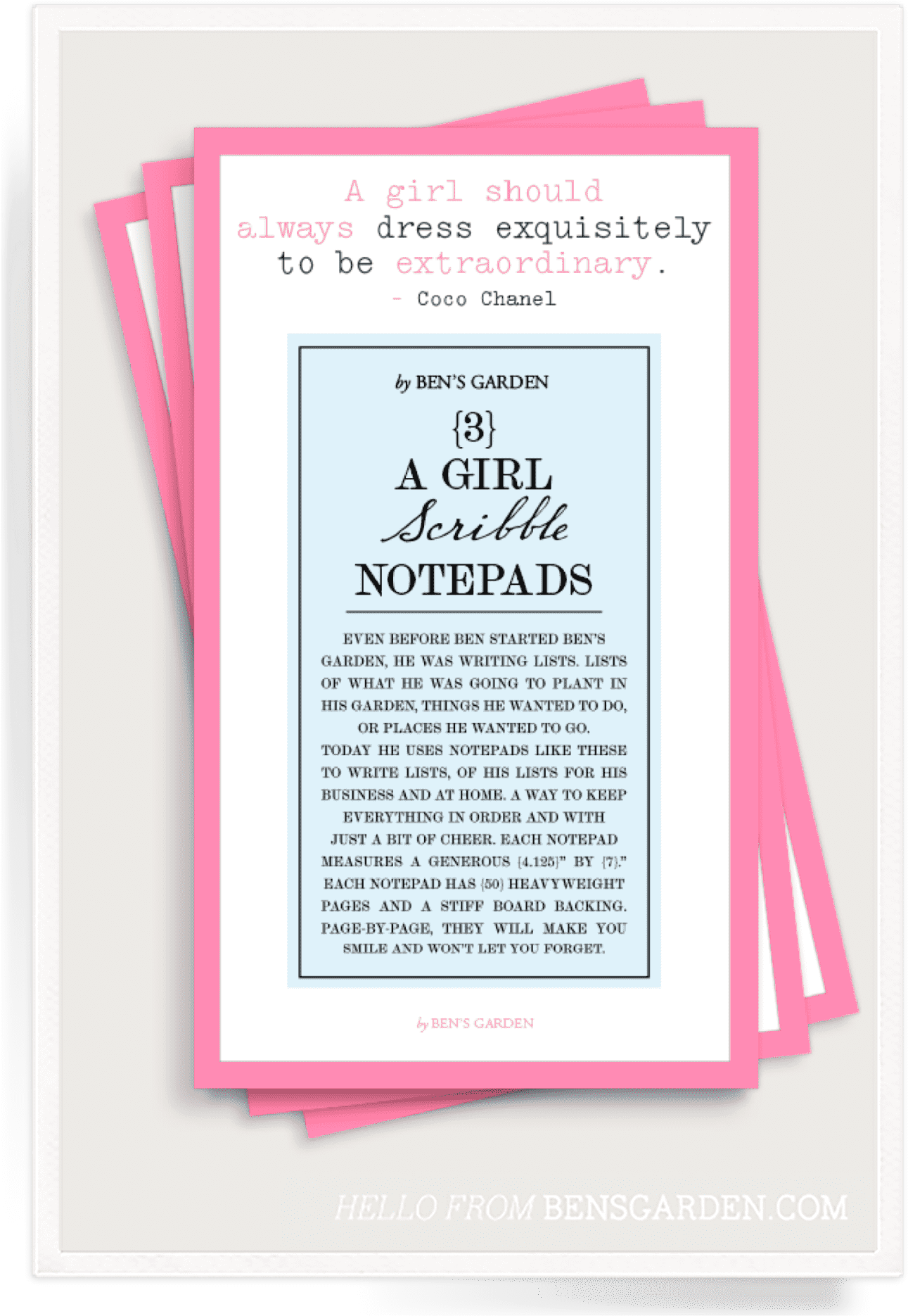 Np 47 315 V=1463332760 - Ben's Garden 'love Me, Love My Dog' Notepads (3-pack) (1348x1920), Png Download