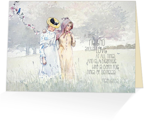 Walking Together - Girls Strolling In An Orchard By Winslow Homer Art (500x500), Png Download