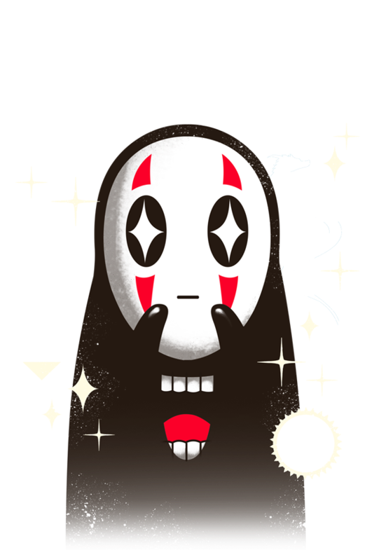 Download Hd Kawaii Kaonashi Illustration Transparent Png Image Nicepng Com