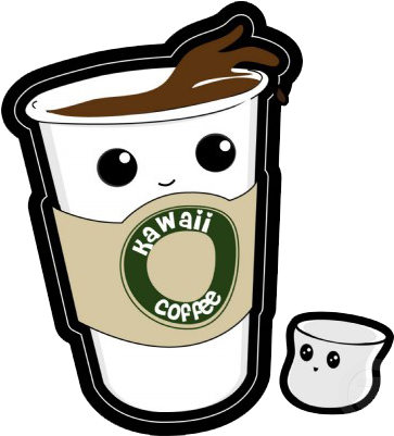 Views - Kawaii Coffee (400x400), Png Download