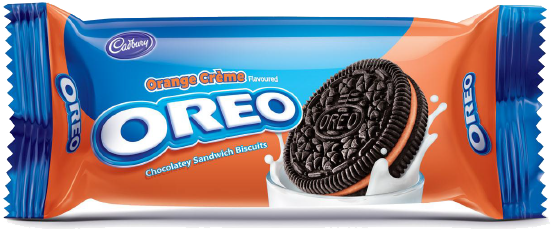 Oreo Orange Crème - Oreo Flavors In India (553x236), Png Download