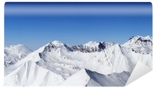 Snowy Mountain Png - Snowy Mountain Panorama (400x400), Png Download