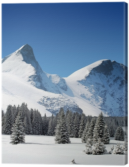 Trees Coated With Snow And High Snowy Mountains Canvas - Find His Way Home [book] (400x400), Png Download