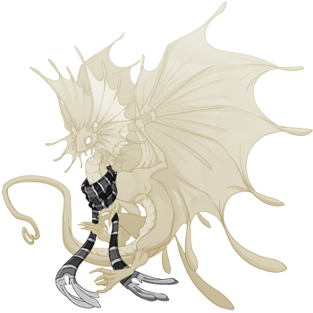 Black And White Flair Scarf Fm - Sanguine Rose Thorn Skydancer (350x350), Png Download