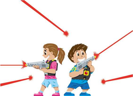 Lazer Clipart - Laser Game Clipart (571x412), Png Download