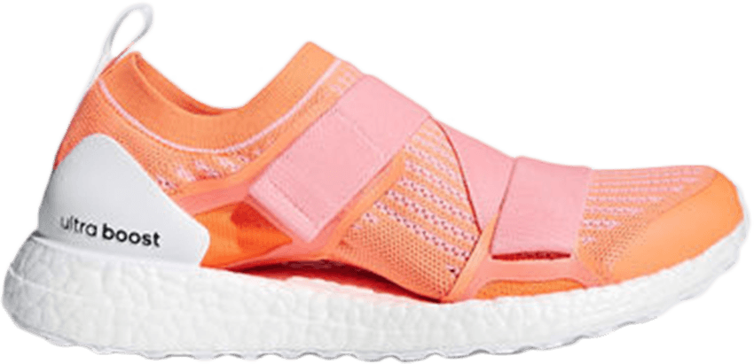 Stella Mccartney X Wmns Ultraboost X 'orange Glow' - Stella Mccartney Ultraboost Grey (850x411), Png Download