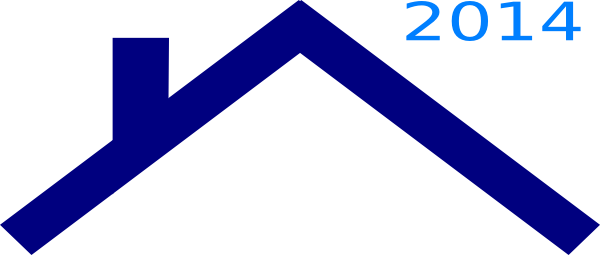 Banner Library Download Blue Logos - House Roof Clip Arts (600x255), Png Download
