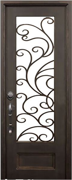 Iron Doors In Stock - Wrought Iron Doors (419x600), Png Download