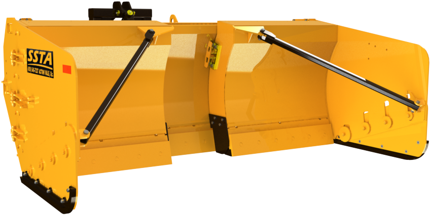 Cl 12 20 Plow Hydraulic Angle Hinged Snow Wings - Construction Equipment (1000x563), Png Download
