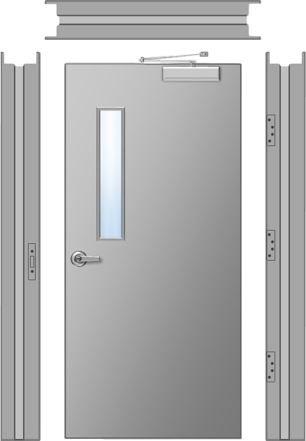 Steel Door Builder - Home Door (438x631), Png Download