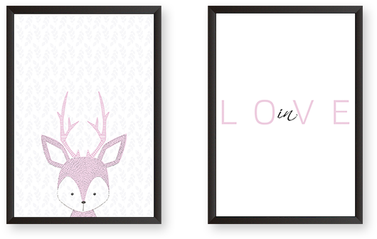 Baby Deer In Love - Antler (600x600), Png Download