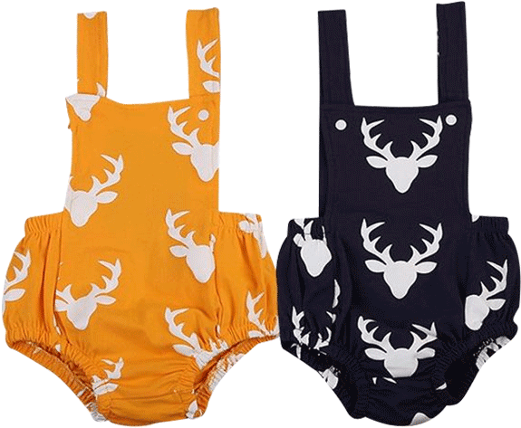 Petite Bello Playsuit Cute Baby Deer Playsuit - 2pcs 0-24m Kids Baby Boy Girl Clothes Deer Hooded Tops (480x480), Png Download