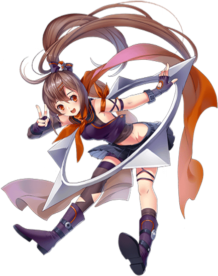 Chikage Transparent - Anime Star Girl Png (480x640), Png Download