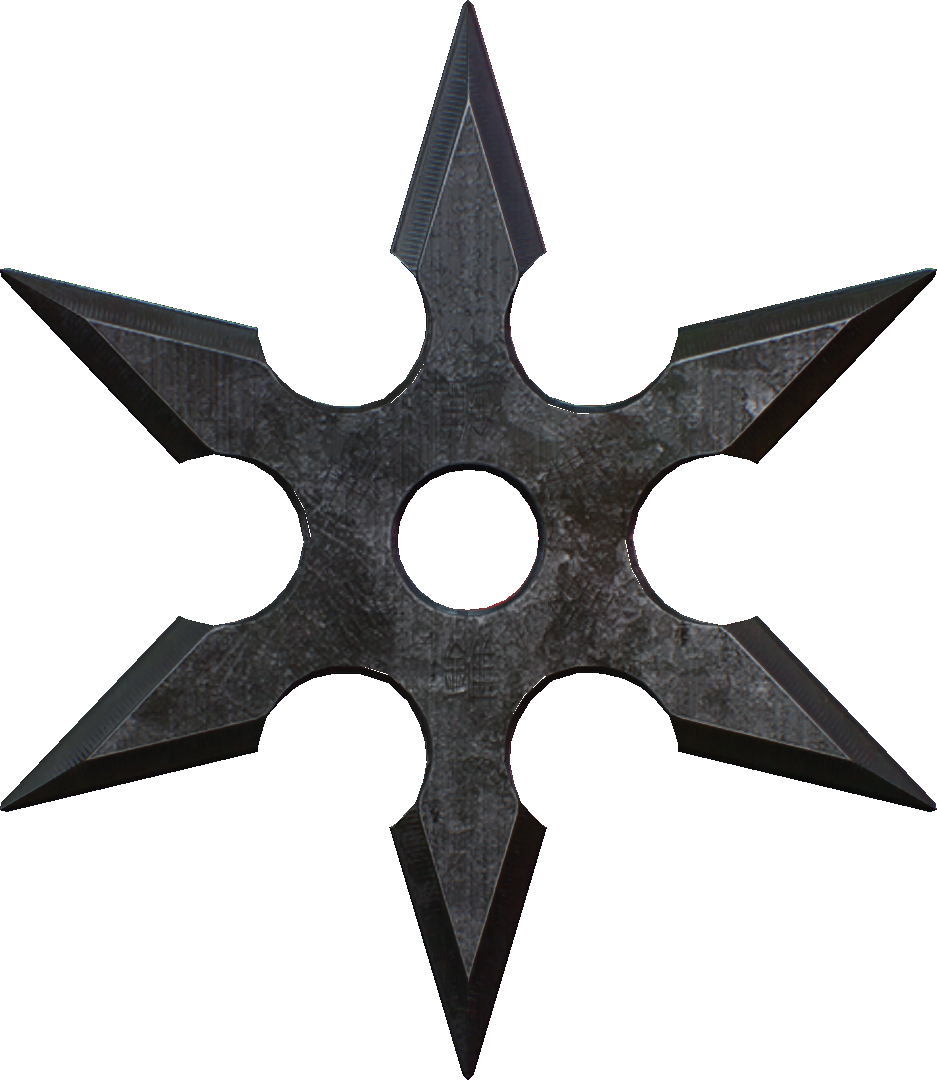 Shurikens By Overkill - Shuriken Png (937x1080), Png Download