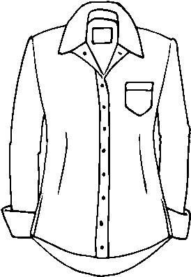 Dibujo De Una Camisa Para Colorear - Drawing (600x470), Png Download