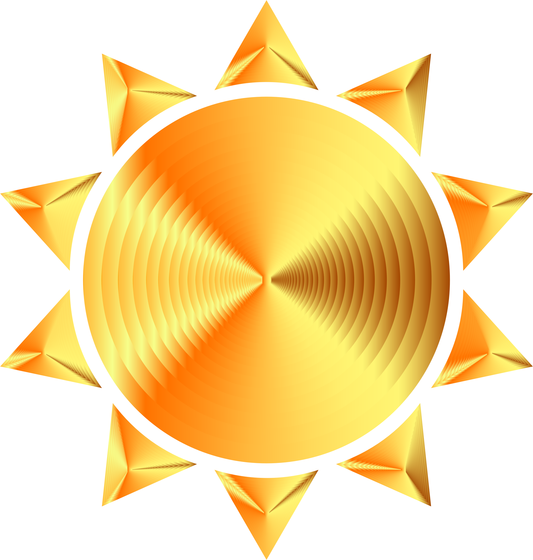 Prismatic Sun Icon Variation 8 Icons Png - Icon (2146x2256), Png Download
