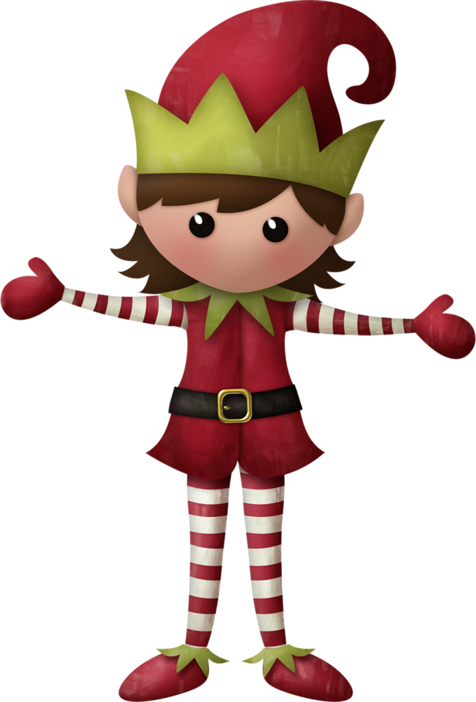 28 Collection Of Girl Elf Clipart - Girl Christmas Elf Clipart (694x1024), Png Download