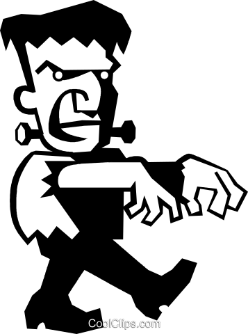 Frankenstein Monster Royalty Free Vector Clip Art Illustration - Frankenstein Monster Clip Art (357x480), Png Download