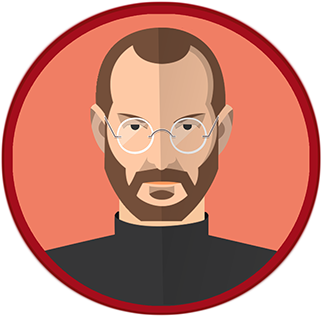 Las 10 Cualidades De Éxito De Steve Jobs - Steve Jobs Vector Cartoon (404x316), Png Download