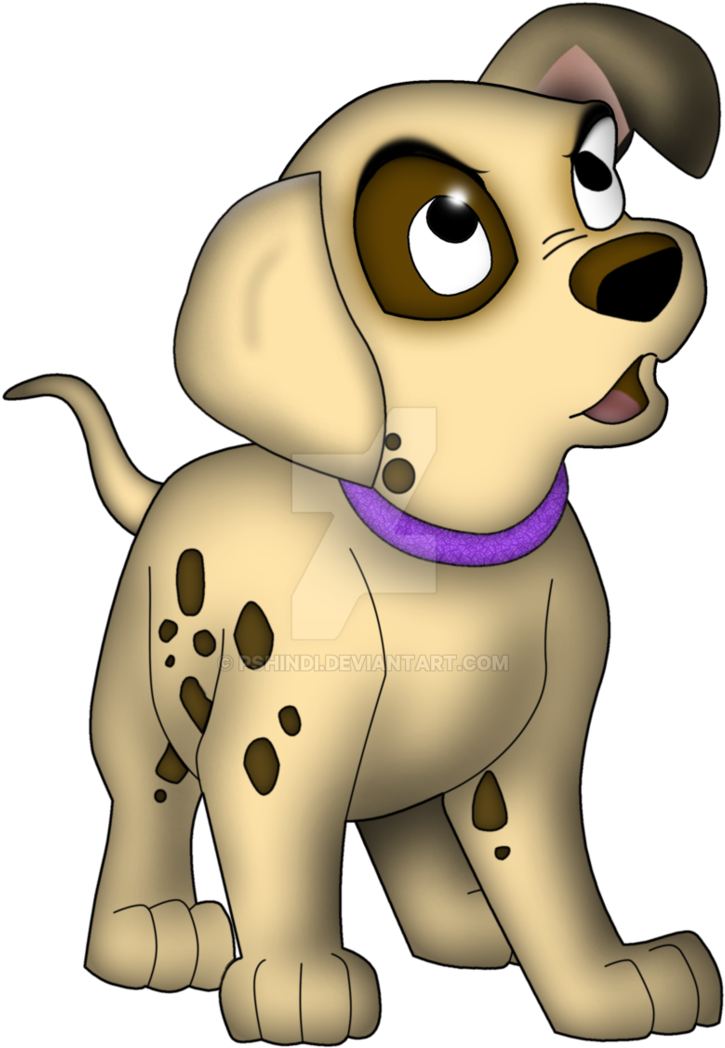 Puppy Cartoon Png - Cute Cartoon Puppy Png (744x1073), Png Download
