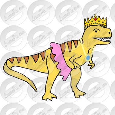 Dinosaur Clipart Princess - Dinosaur (380x380), Png Download