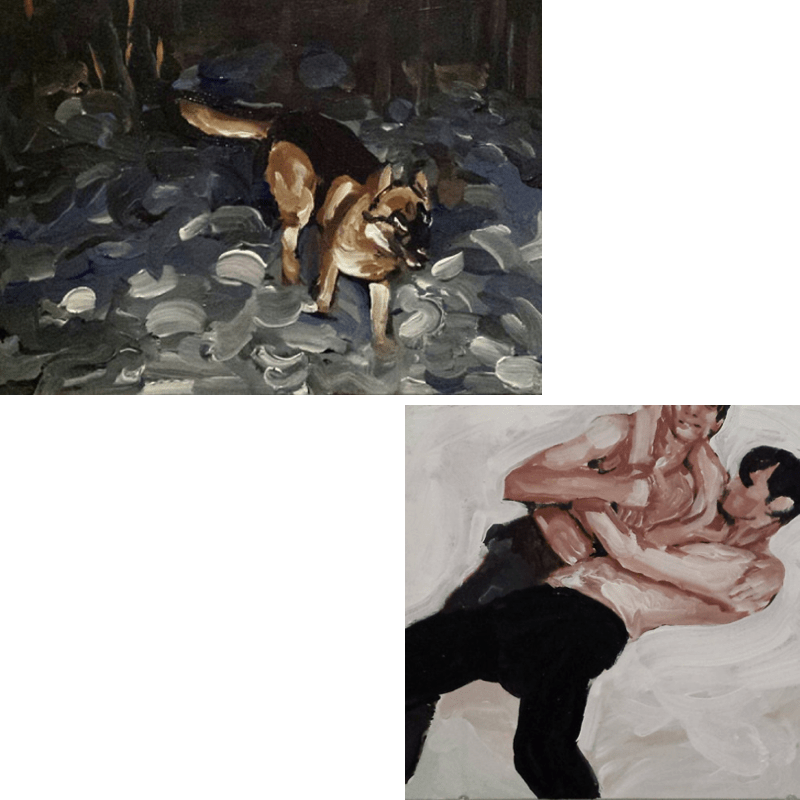 Peter Carpenter Painting Painter Identity Body Gay - Night Dog Unisex T-shirt (800x800), Png Download