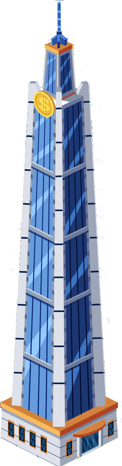 Financial Tower - Wiki (399x1511), Png Download