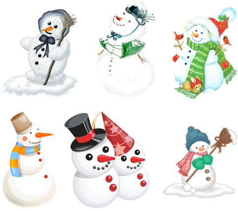 Snowman - Judy's Flag Decorative Garden Flag Santa Claus Snowman (500x428), Png Download