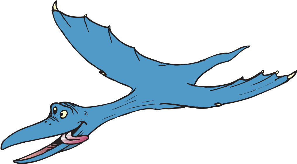Jpg Free Library Flying Dinosaur - Flying Dinosaur Clipart (600x331), Png Download