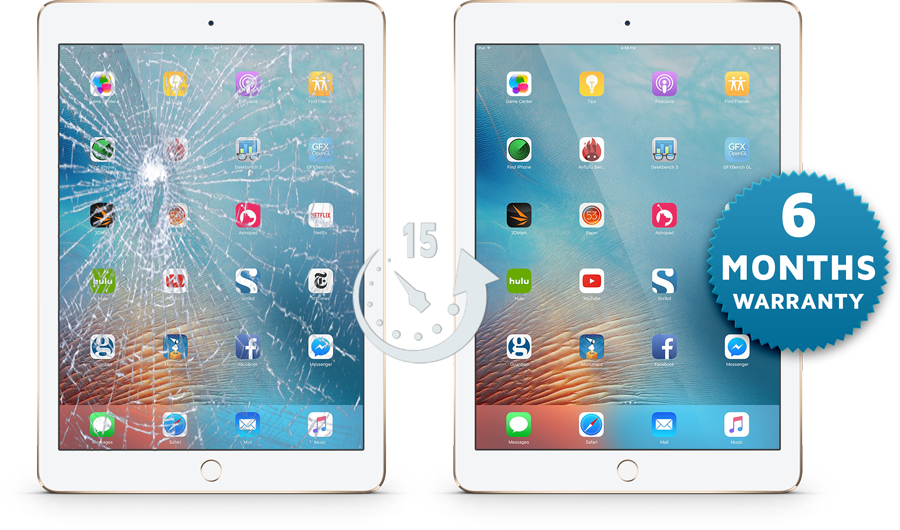 45 Minute Repair - Cleanskin Glass Ipad Pro 12.9" Screen Protector (900x530), Png Download