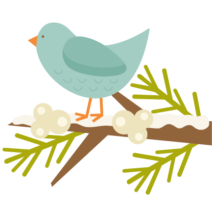 Bird Clipart Winter - Winter Bird Clip Art (433x432), Png Download