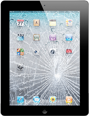 Cracked Screen Ipad - Apple Ipad 2 (400x400), Png Download