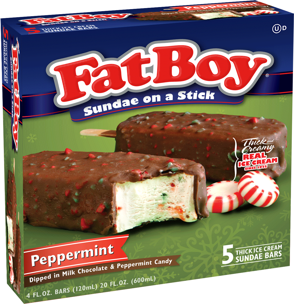 Peppermint Sundae - Fatboy Ice Cream Peppermint (1683x1346), Png Download
