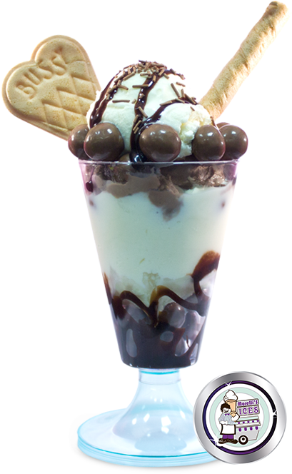 Malt Tease Sundae - Morelli's Sundae (450x717), Png Download