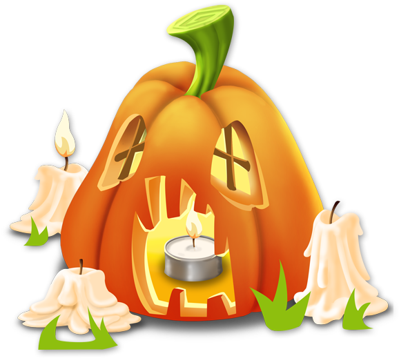 Spooky Pumpkin - Library (584x584), Png Download
