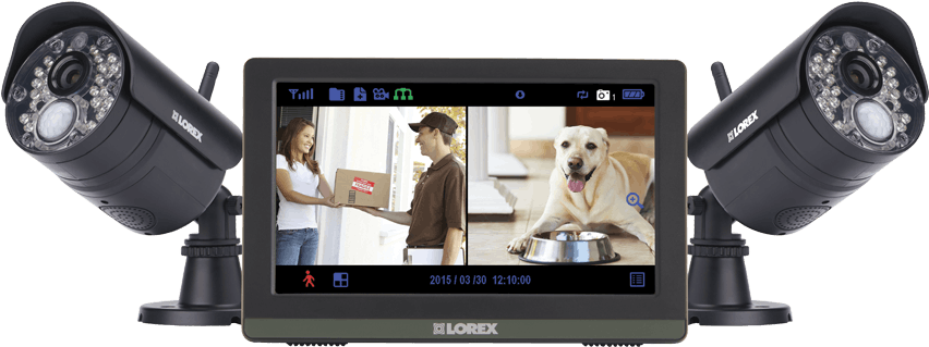 Wireless 720p Touch Screen Video Surveillance System - Lorex Lw2772h Wireless 720p 7-inch Touch Screen Surveillance (900x600), Png Download
