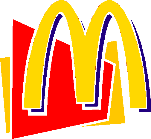 Mcdonalds 97 Logo - Old Mcdonalds Logo Png (604x510), Png Download