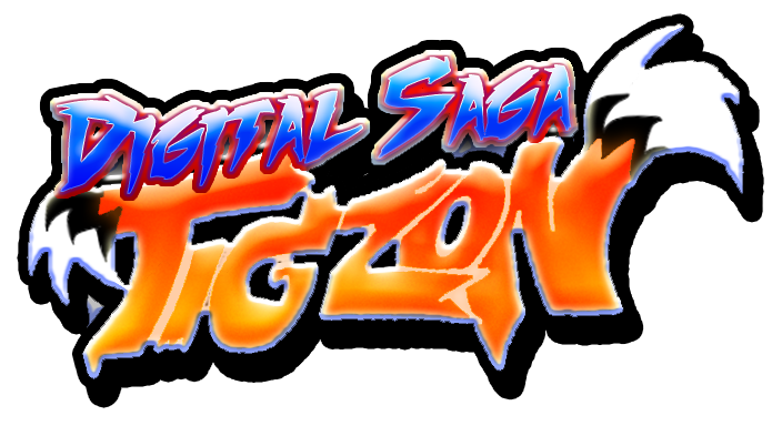 Digital Saga Tigzon 90s Style Logo - Illustration (695x384), Png Download