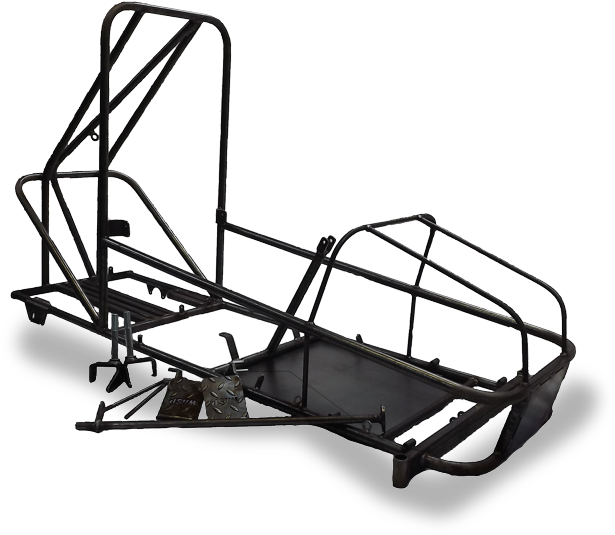 F350 Bare Metal Frame - Offroad Gokart Frame (634x549), Png Download